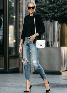 Ripped Distressed Jeans - Amy Jackson of Fashion Jackson