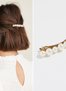 Barrettes are Back - Jennifer Behr Gretel Barrette in Gold
