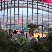 Pink Light at the Sky Garden