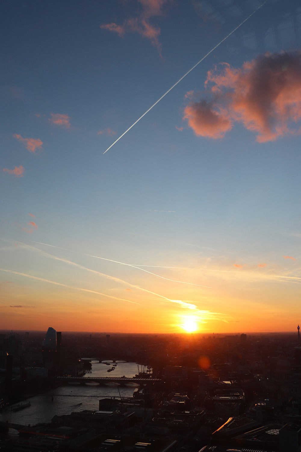 Sunset from the London Sky Garden