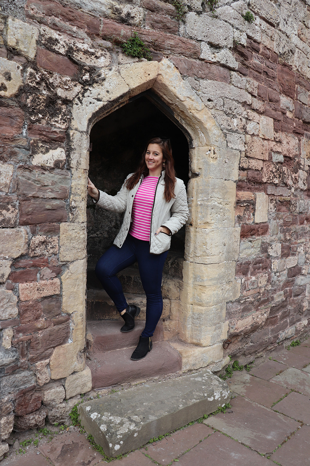 London Blogger in UK Castle Passageway