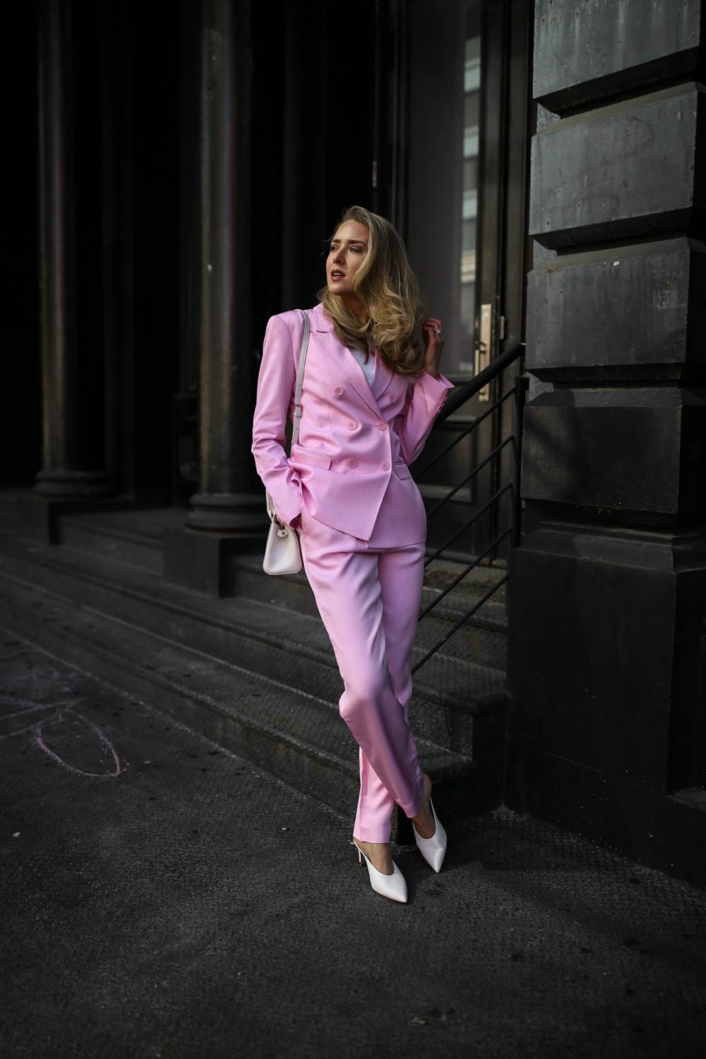 Pink Monochrome Suits - Mary Orton Memorandum