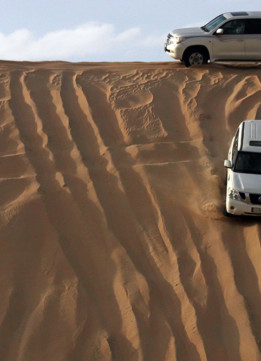 Qatar Sand Dunes - Cars
