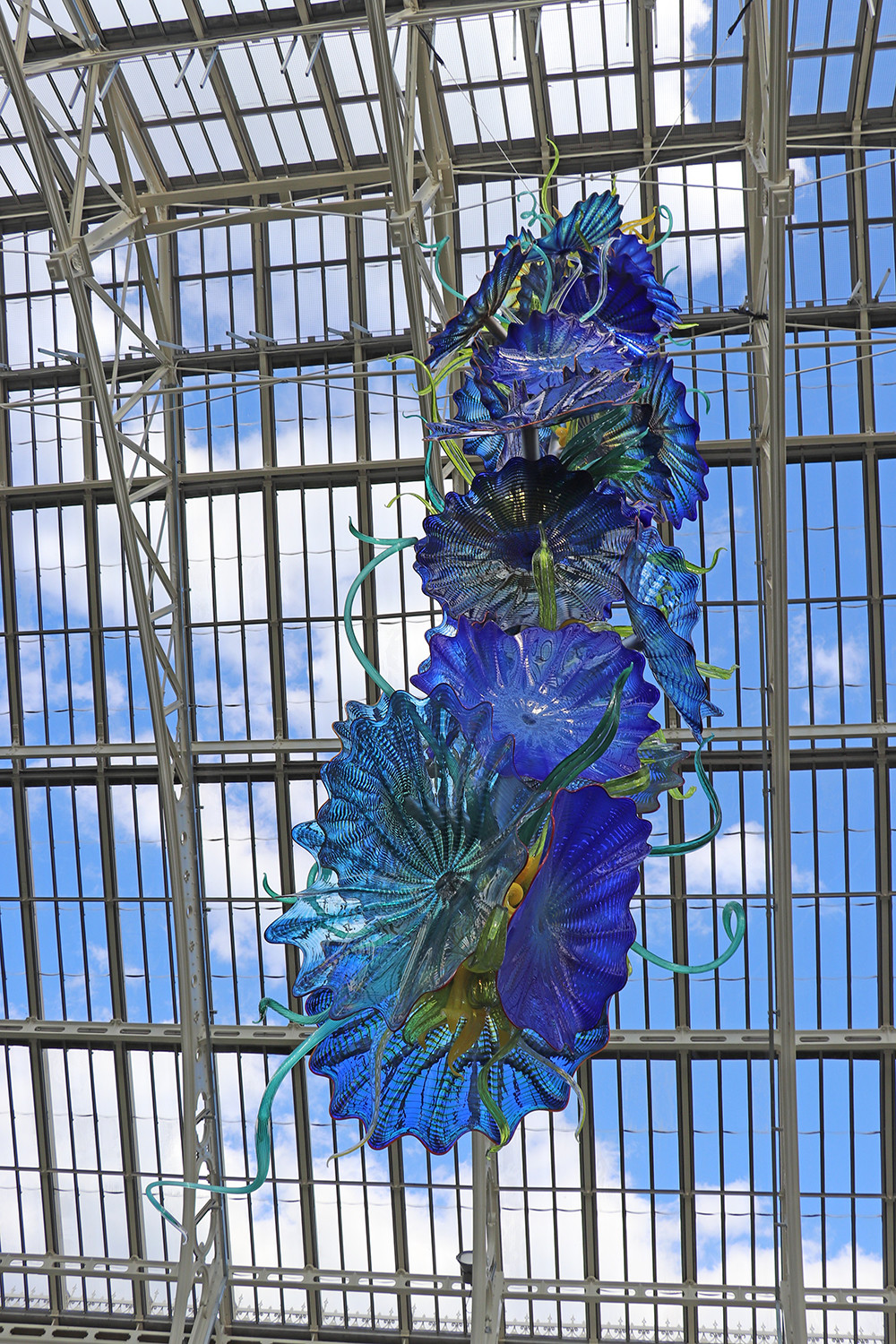 Blue Temperate House Sculpture at Chihuly Glass at Kew Gardens