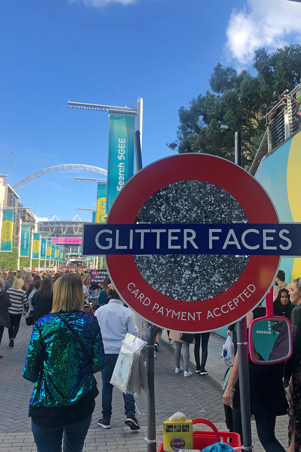 Childhood Throwback Weekend - Spice Girls Wembley Stadium Sign