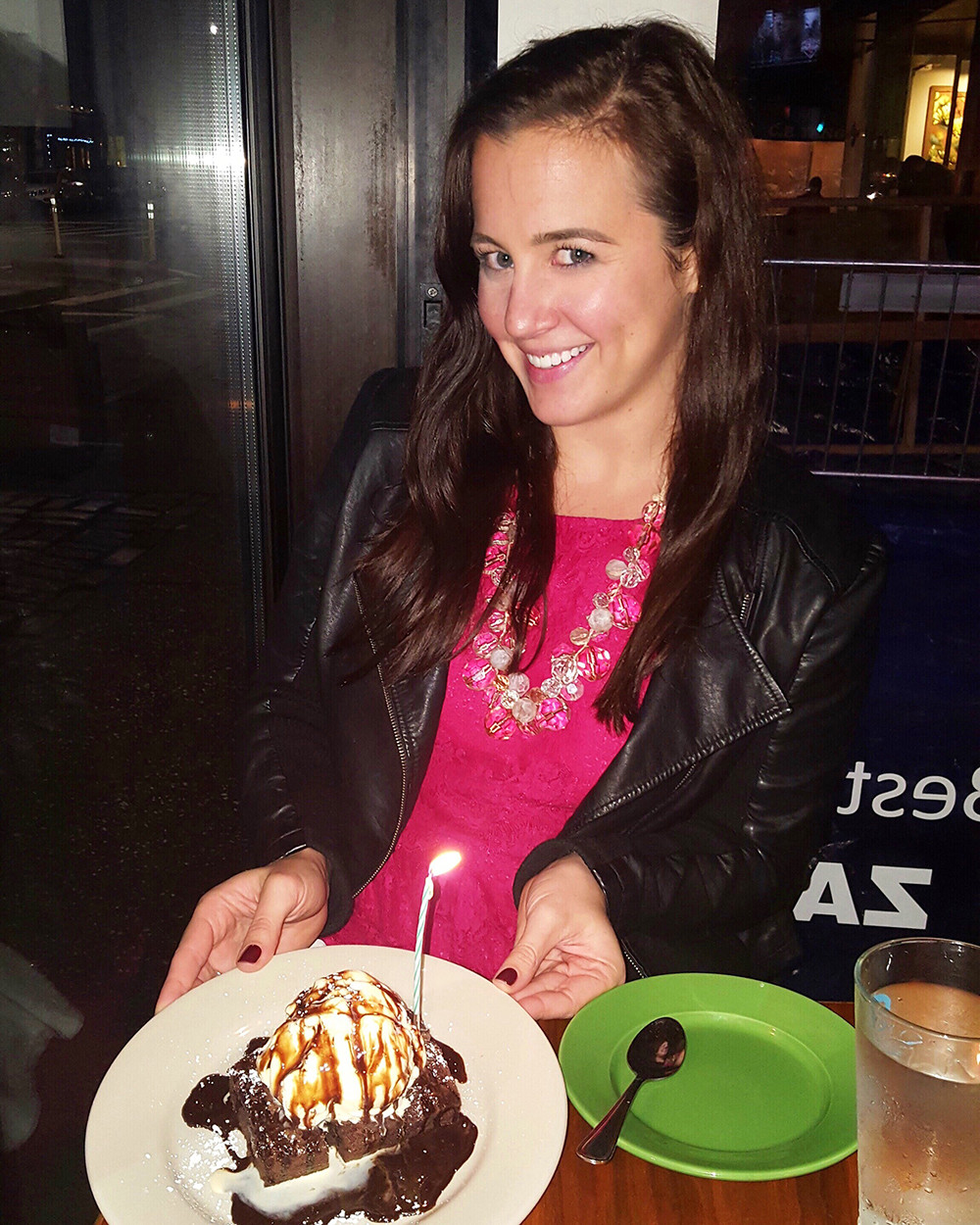 Cupcakes and Cashmere Leather Jacket - Birthday Dinner