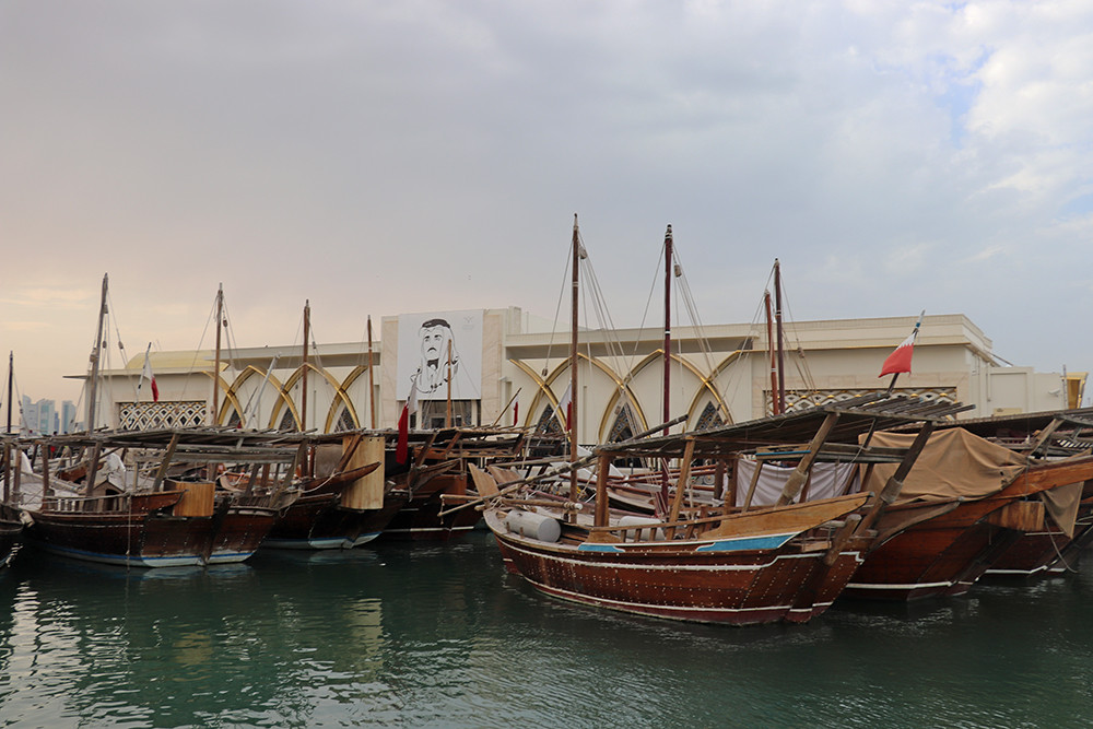 Exploring Doha - Boats in the Harbour
