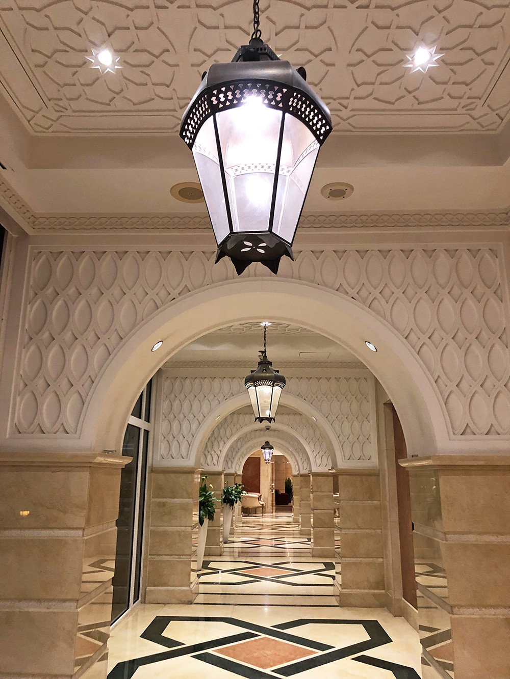 Exploring Doha - Marriott Hotel Lobby