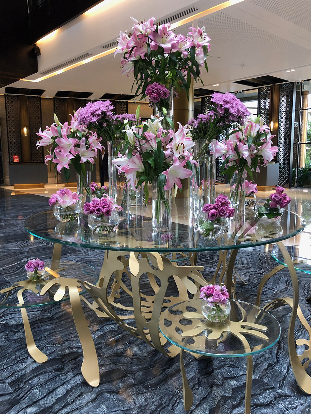 Exploring Doha - Westin Hotel Flowers