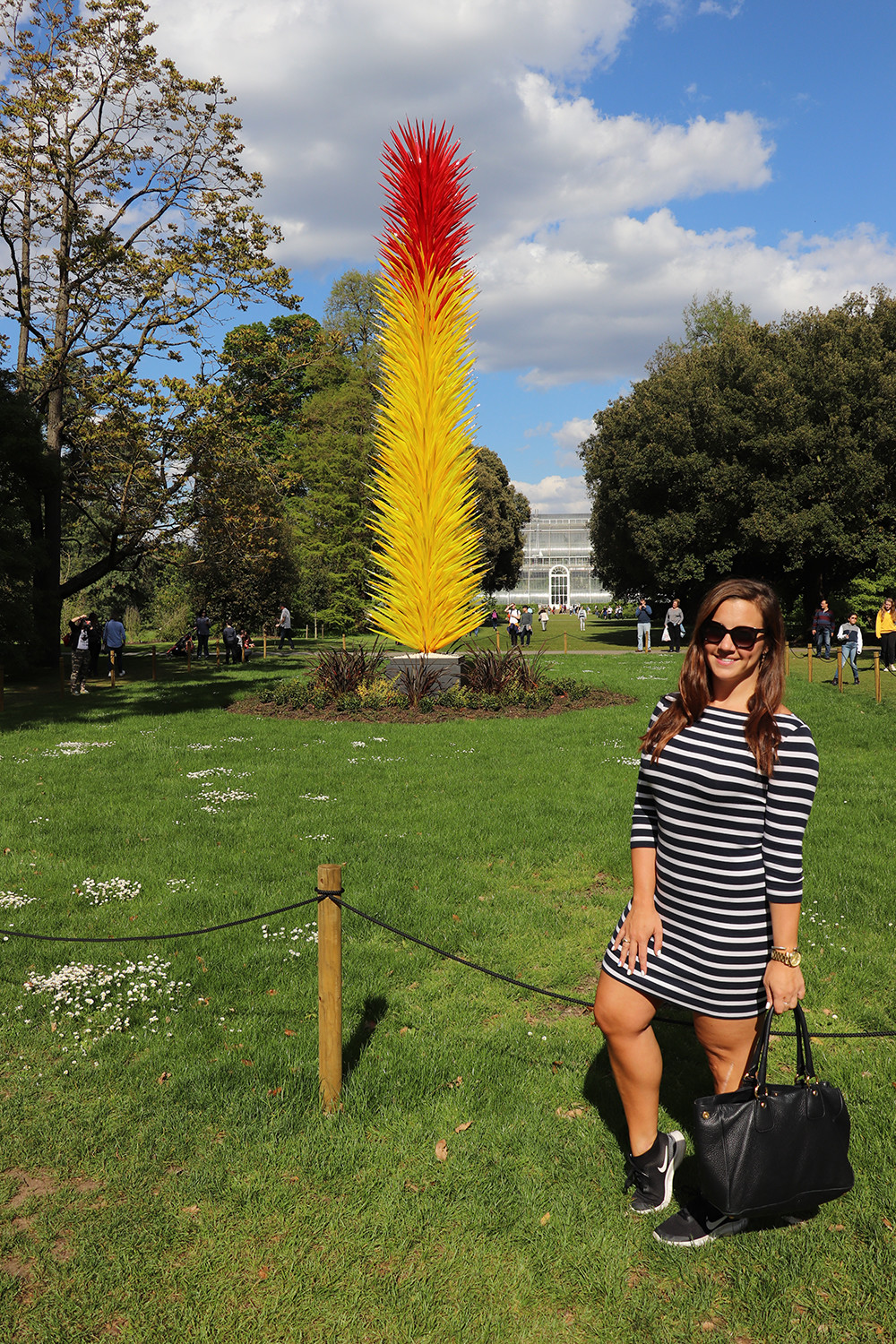Kelly at Chihuly Glass at Kew Gardens