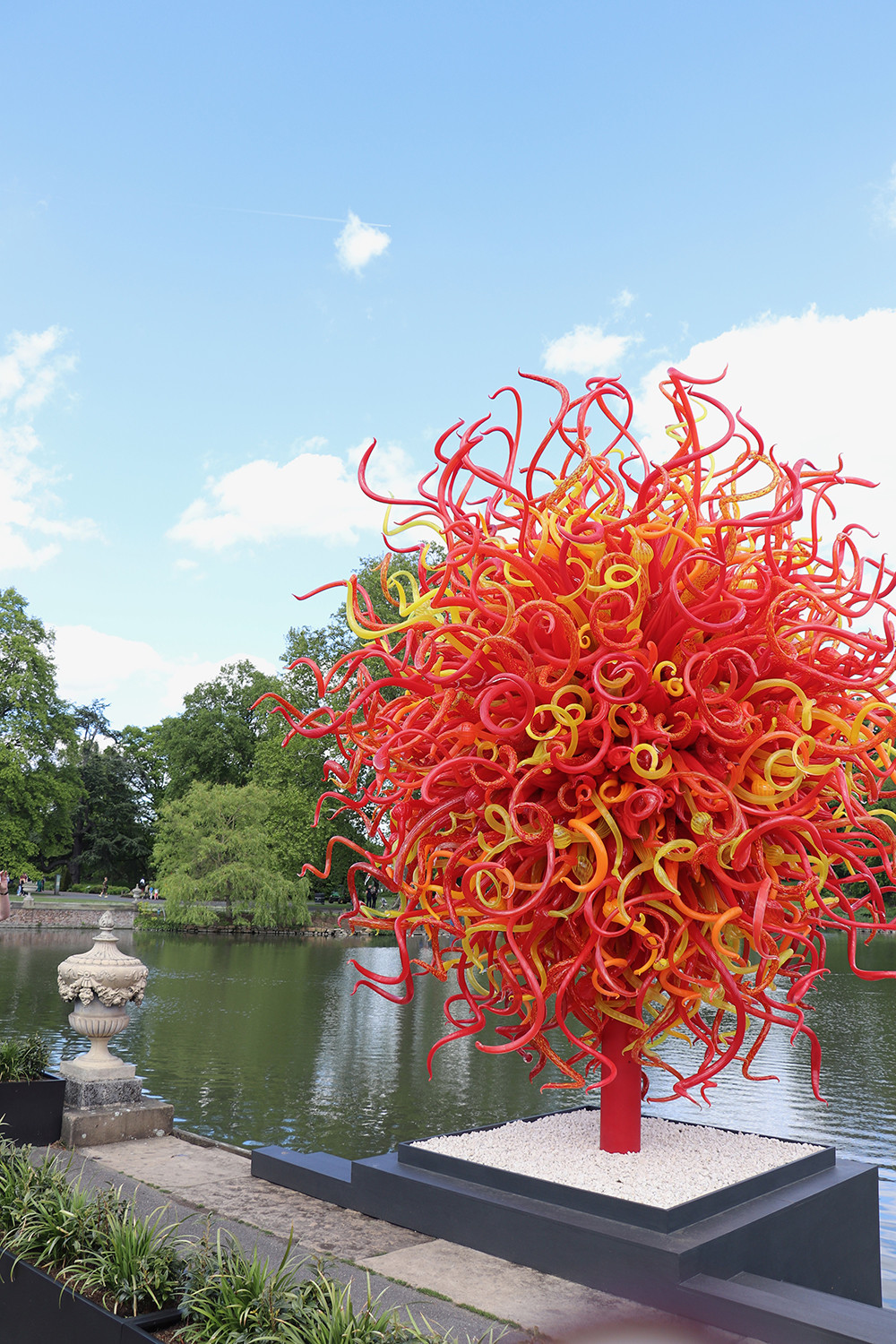 Red Sculpture at Chihuly Glass at Kew Gardens