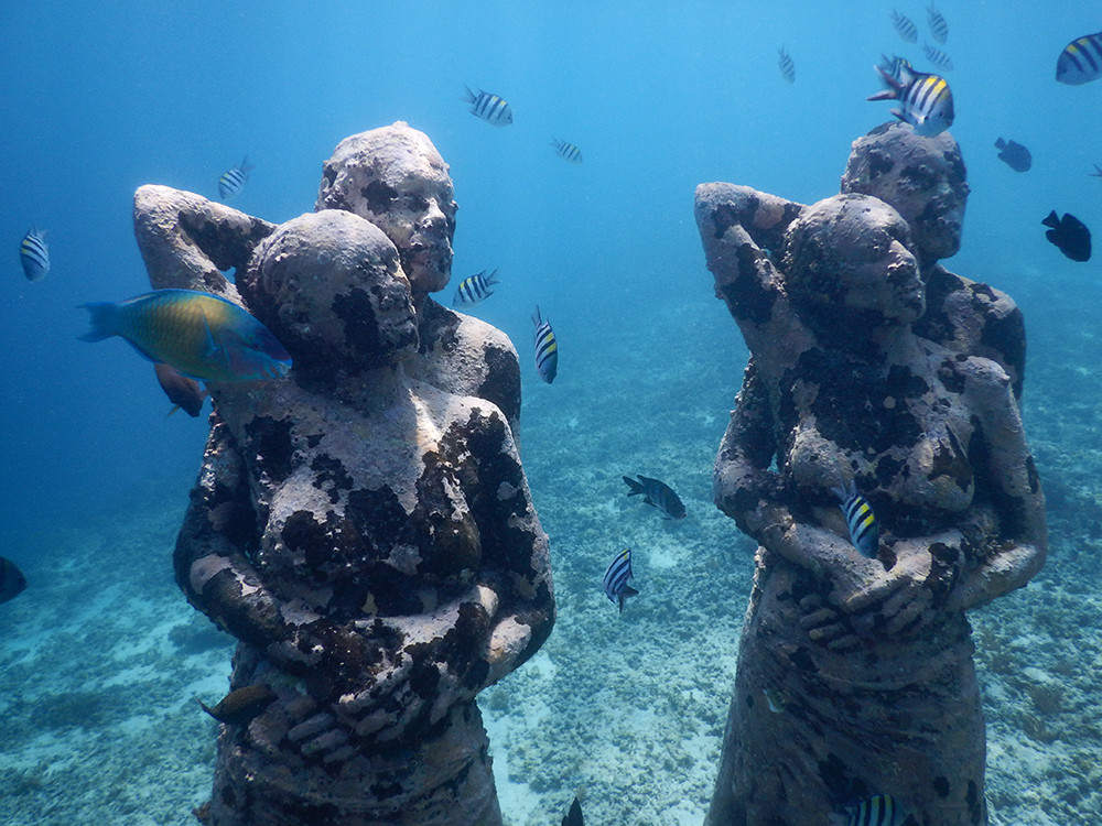 The Gili Islands Underwater Statues