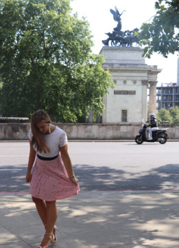 Color Block Lace Dress in London