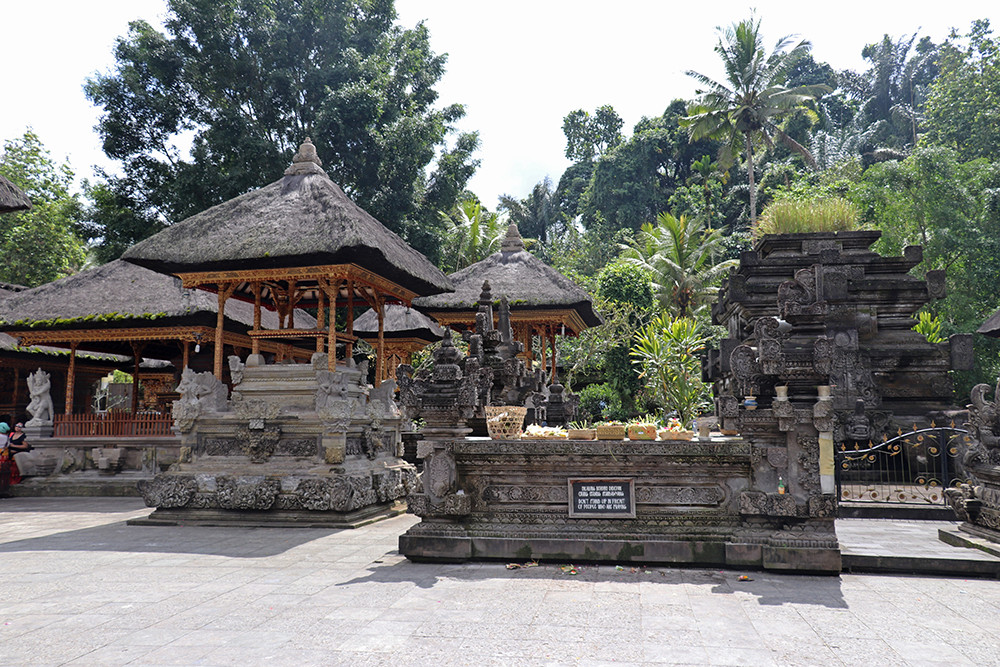 Houses at the Bali Tirta Empul Temple