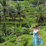 Kelly Looking Out at Tegallalang Rice Terraces