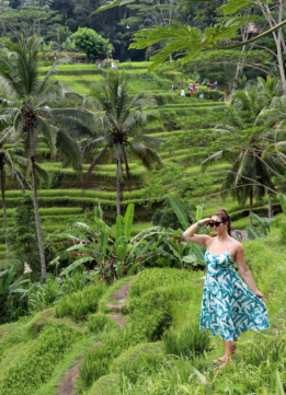Kelly Looking Out at Tegallalang Rice Terraces