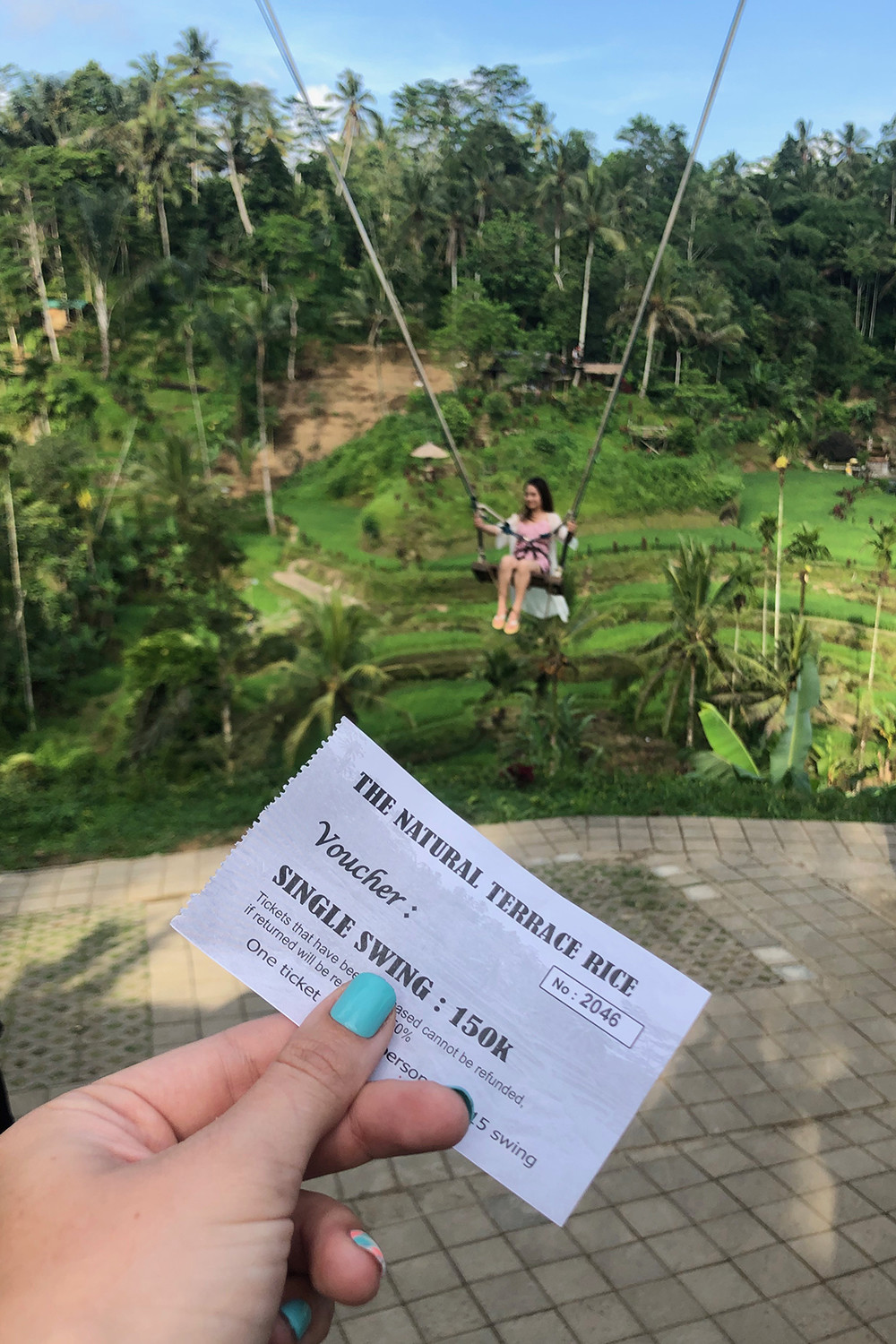 Natural Terrace Rice Swing Ticket at Tegallalang Rice Terrace