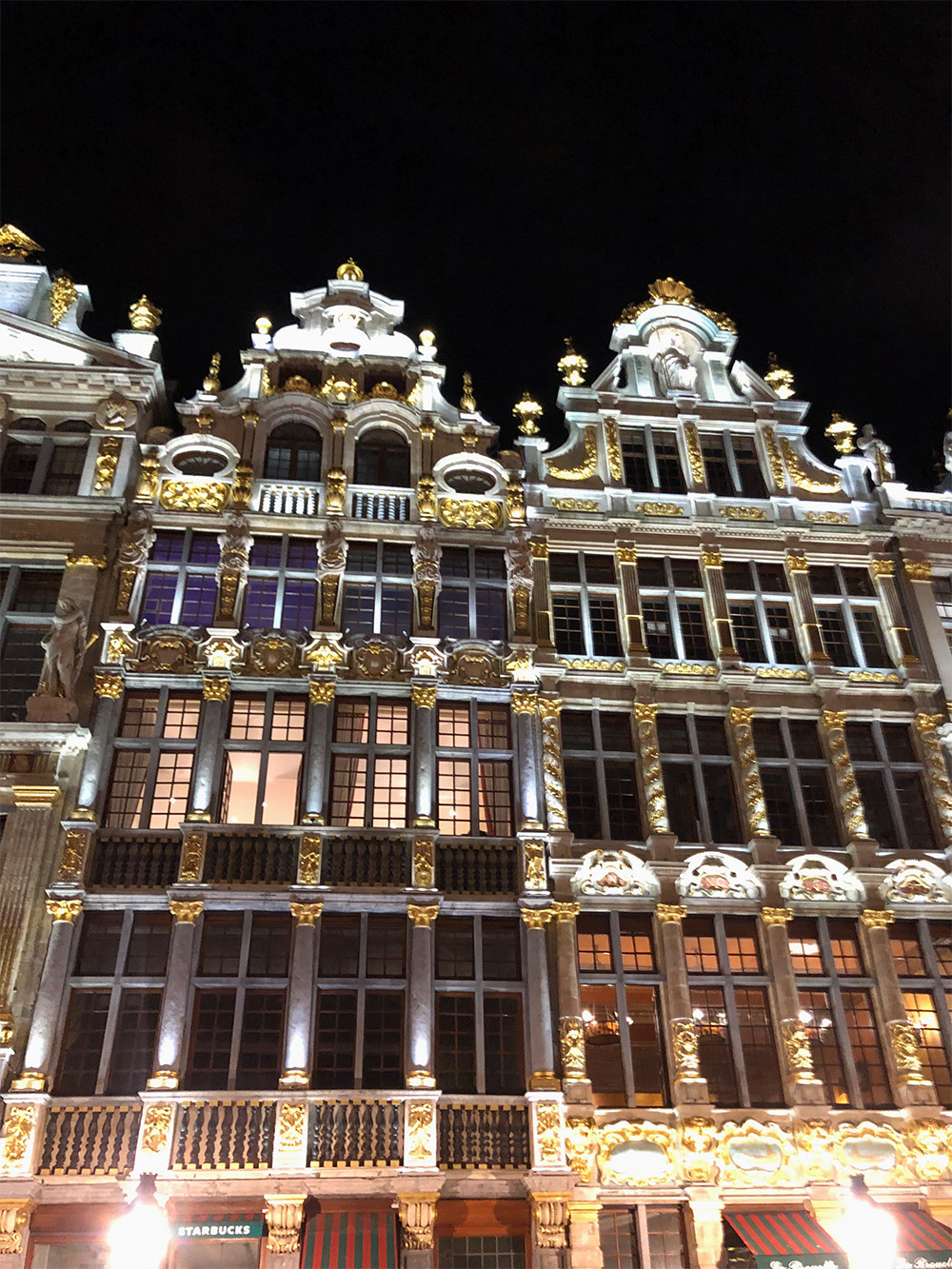 Belgium Weekend - Brussels Grand Palace at Night