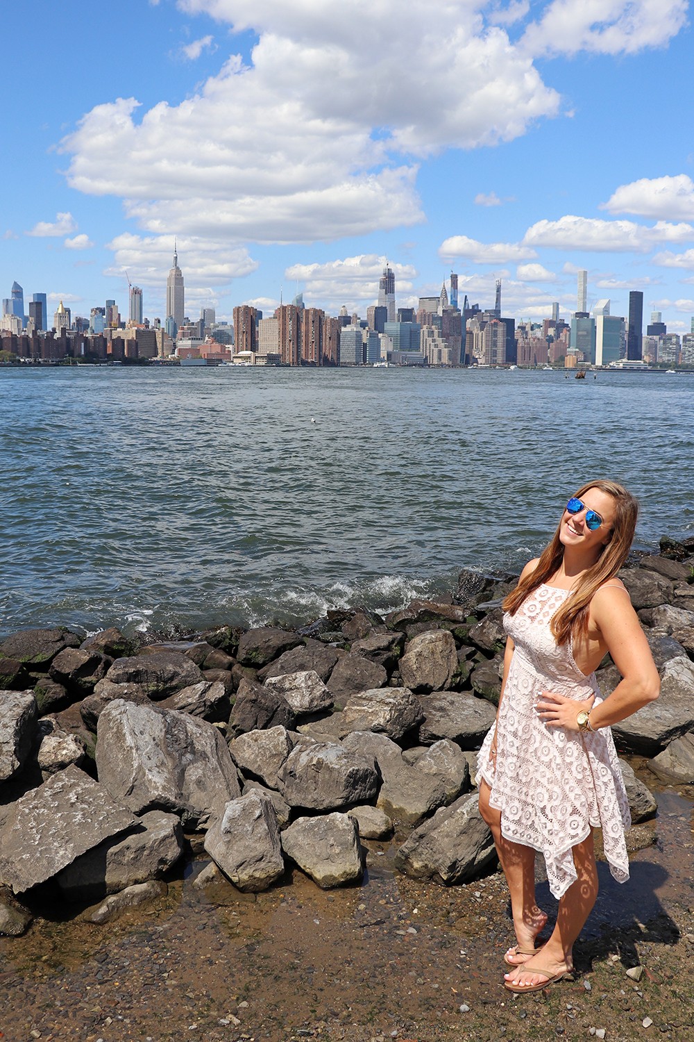 Blue Raybans and Summer Whites in Brooklyn