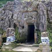 Cave Opening at at Goa Gajah Bali Elephant Temple