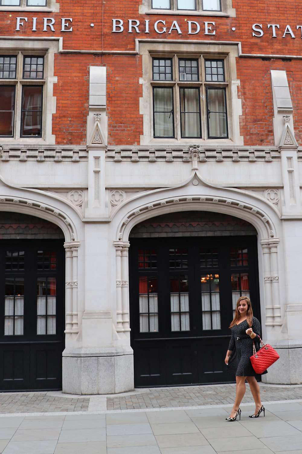 Fashion Blogger in Dune London at Chiltern Fire House
