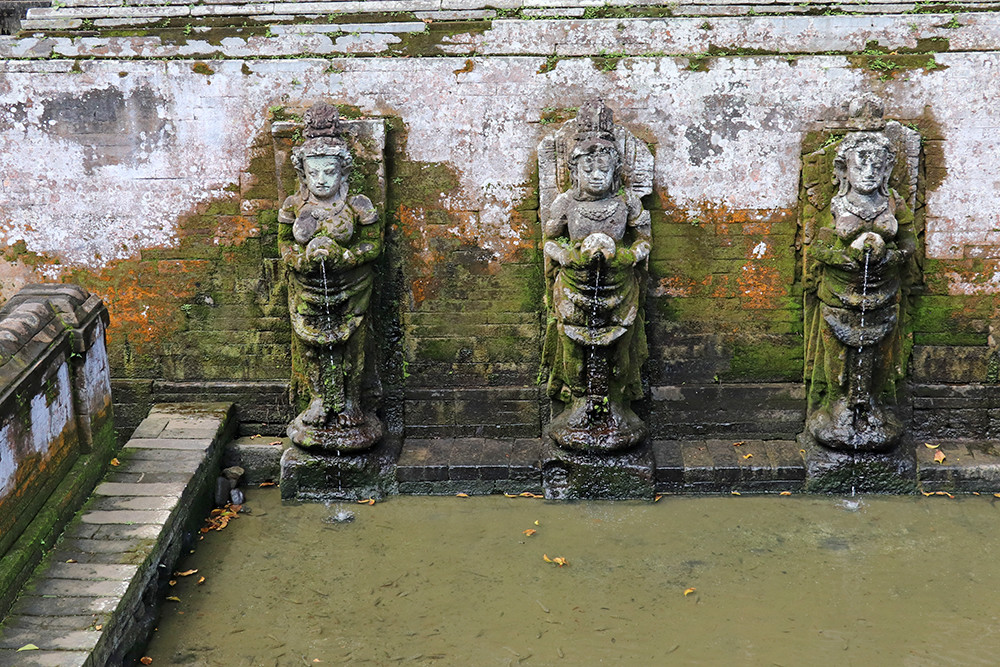 Fountains at at Goa Gajah Bali Elephant Temple