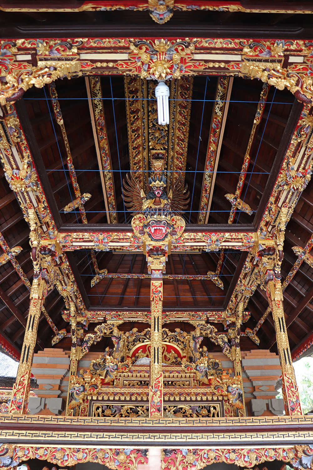 Gold Decorations at Pura Dalem Agung Bali Temple