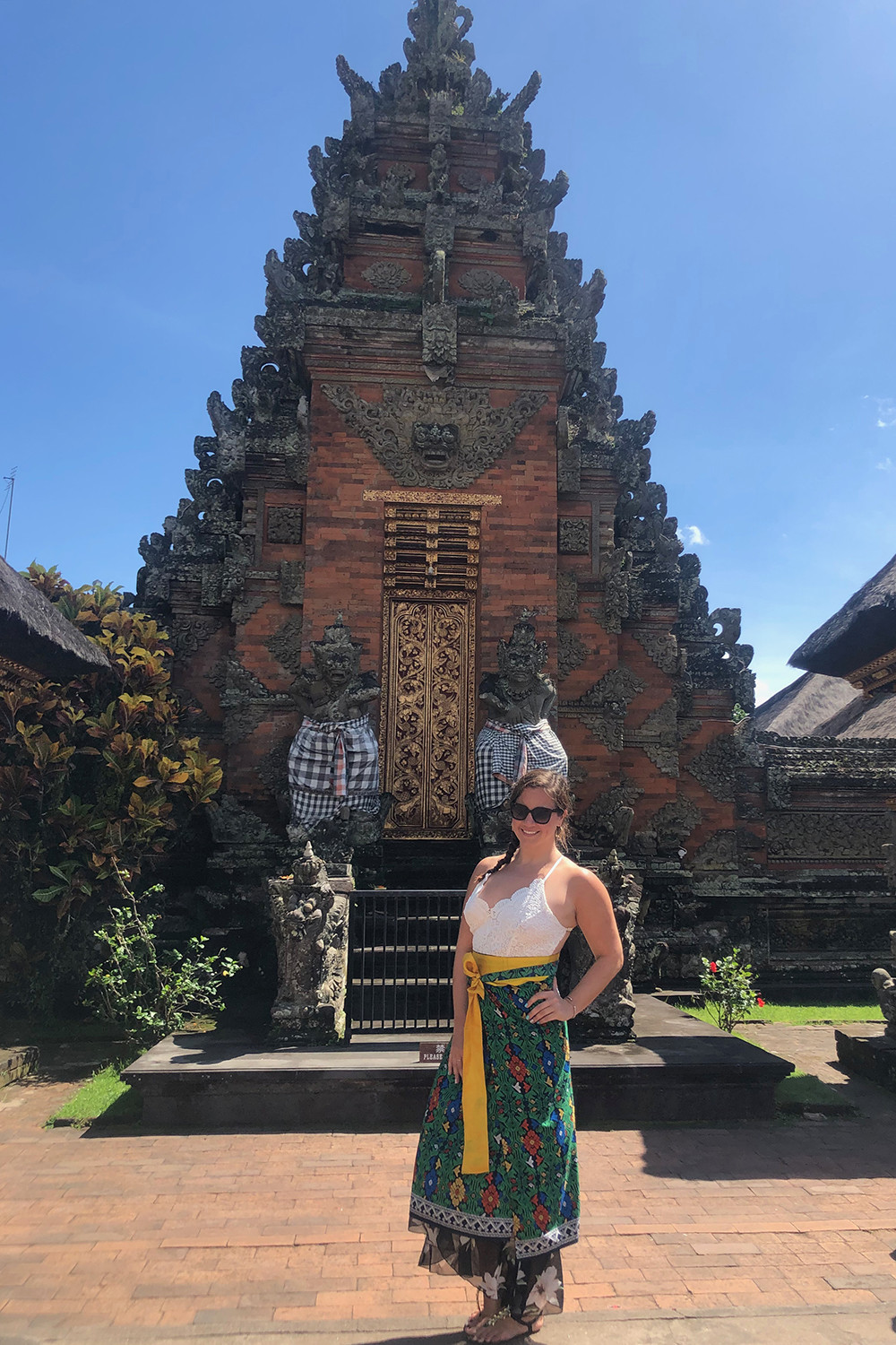 Kelly at Pura Dalem Agung Bali Temple