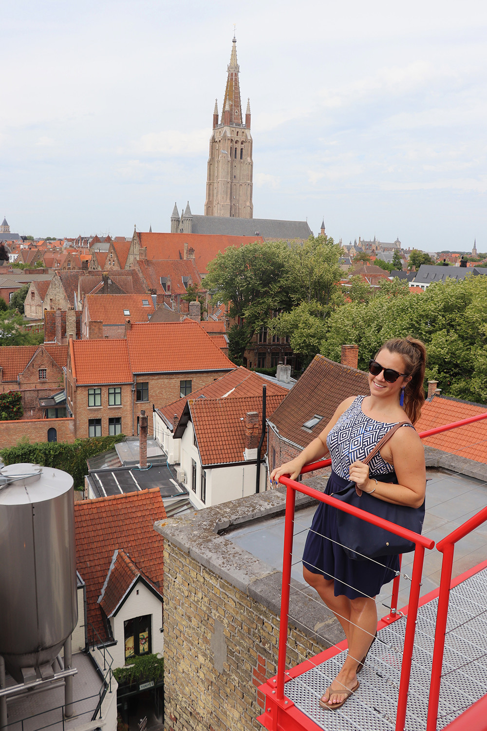 Kelly on the Roof at De Halve Maan Bruges Brewery