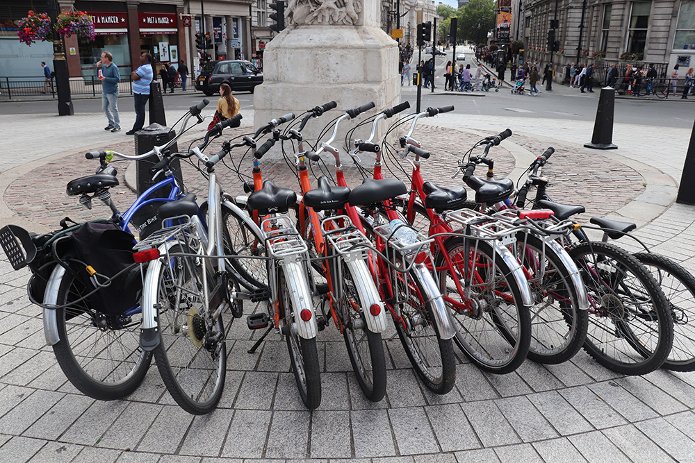 London Bike Tour - Stacked Bikes