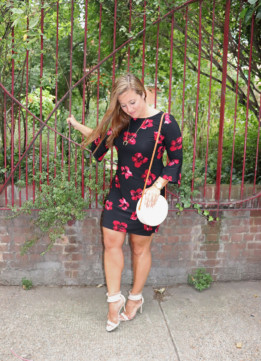 London Fashion Blogger - Tommy Hilfiger Black Flower Dress