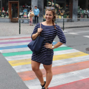 Navy Stripes in Belgium and Longchamp