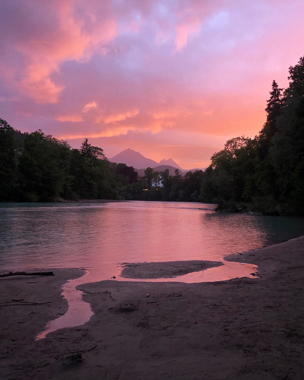 Sunset in Fussen Germany