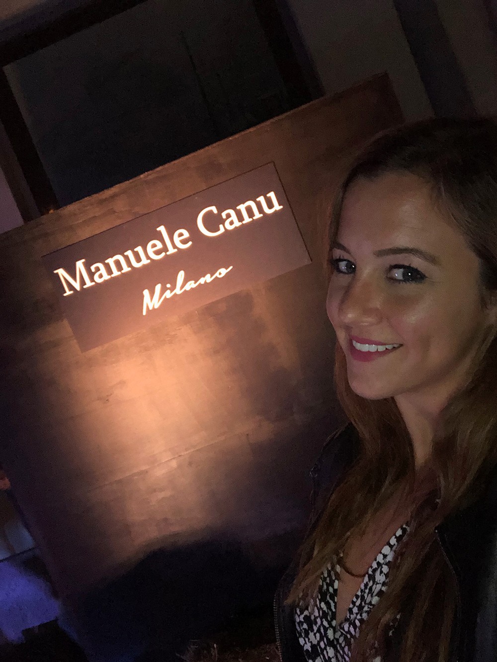 Arriving at the Maison Manuele Canu Show in Milan