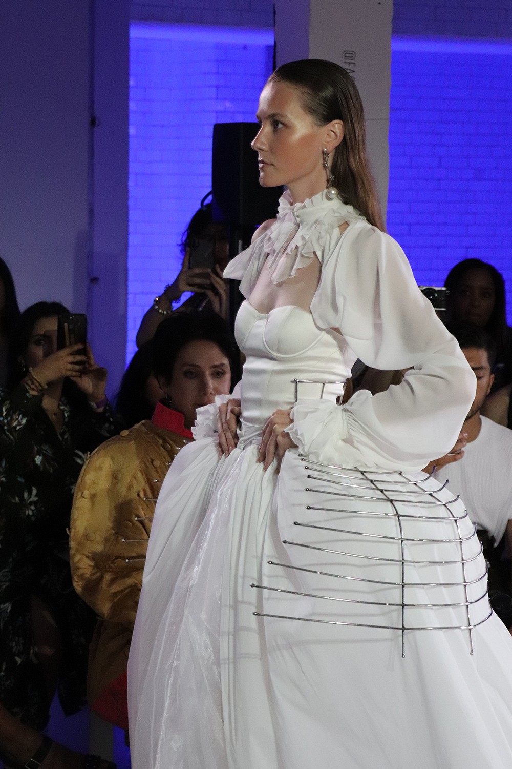 Fashion Scout - LFW - Light and Shadow Gown