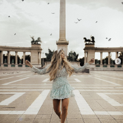 Instagram Crush Paige Arminta - Heroes' Square Plaza in Budapest, Hungary