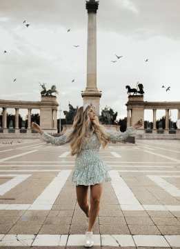 Instagram Crush Paige Arminta - Heroes' Square Plaza in Budapest, Hungary