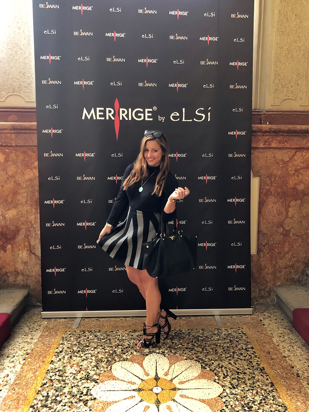 Kelly at eLSi Milan Fashion Week Show