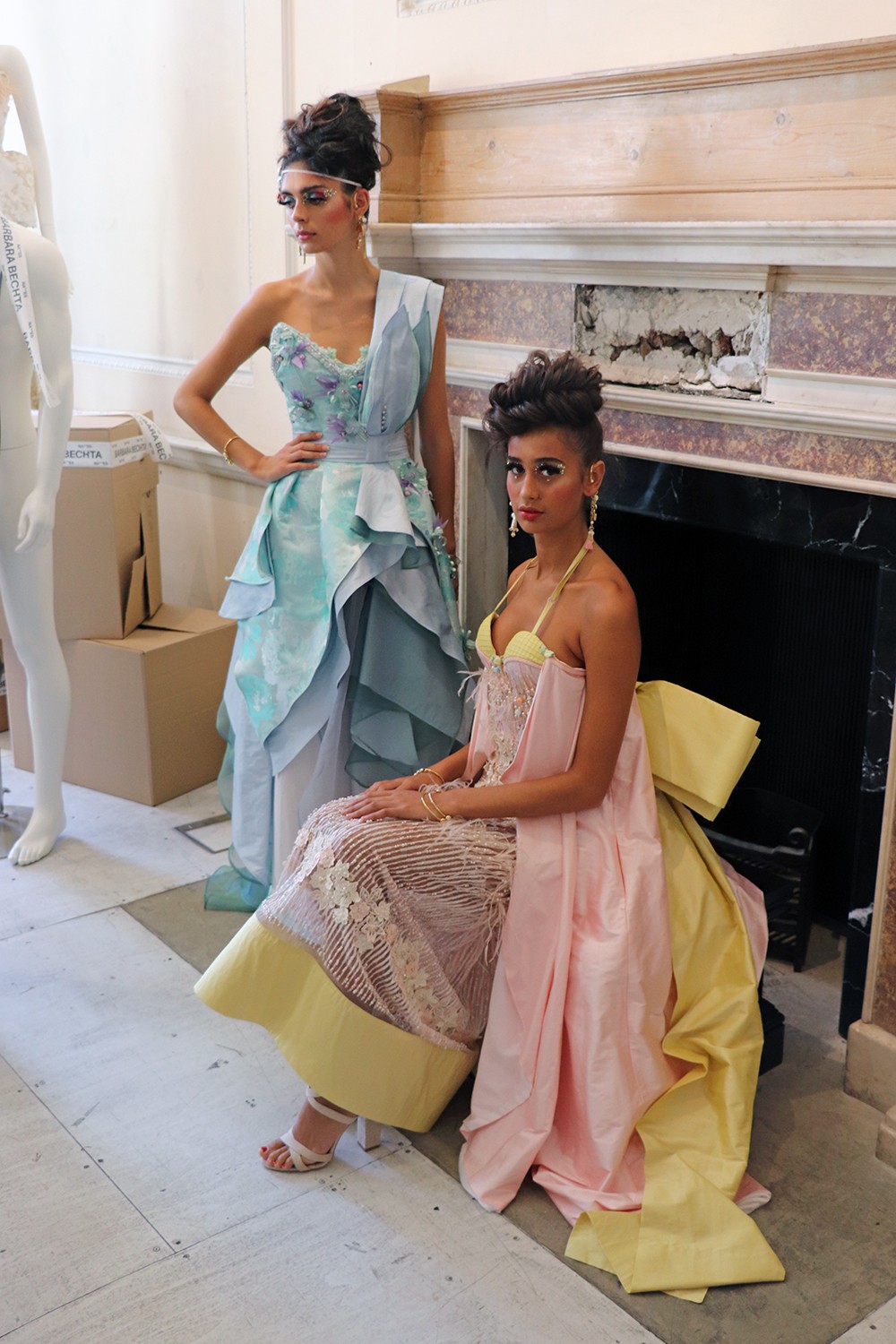 London Fashion Week - Names Presenation - Somerset House Studios - Alicia Perrillo Gowns