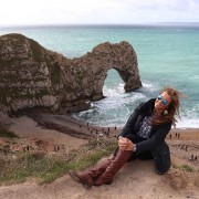 London Travel Blogger at the Durdle Door in Dorset