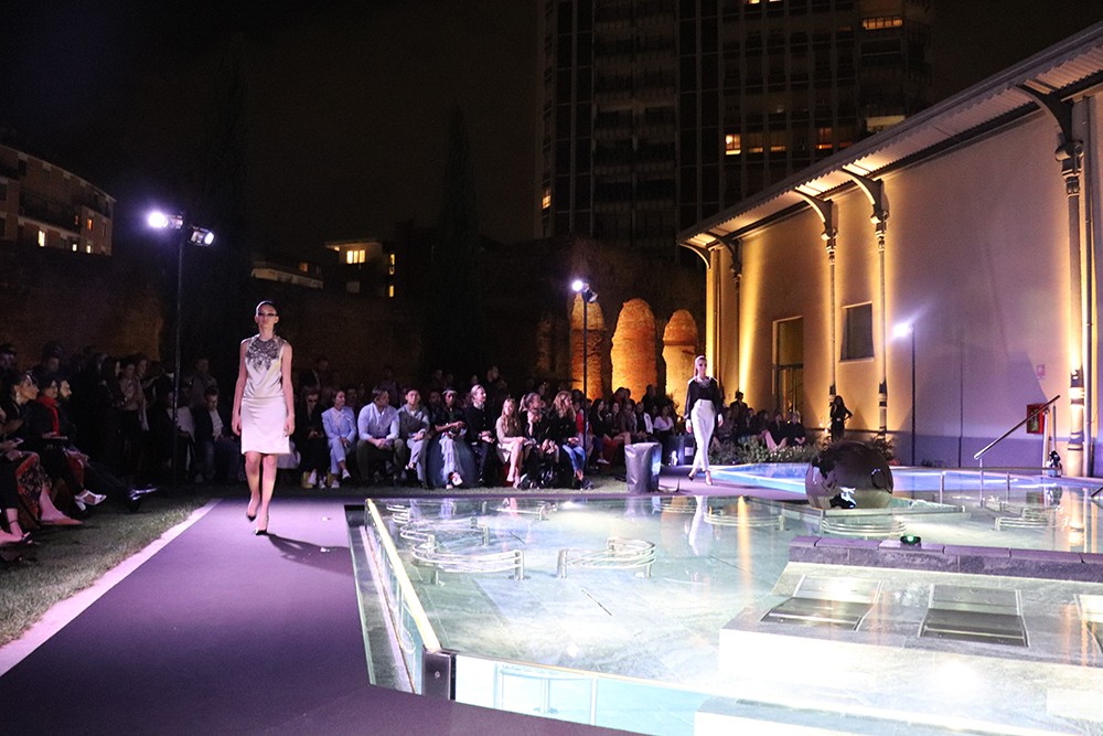 Setup at Maison Manuele Canu Milan Fashion Week Show
