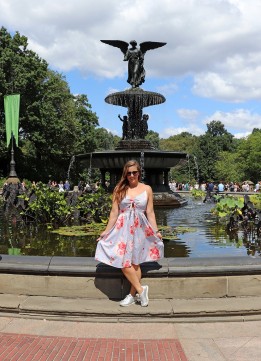 Tie Front Dress at Bethesda Fountain