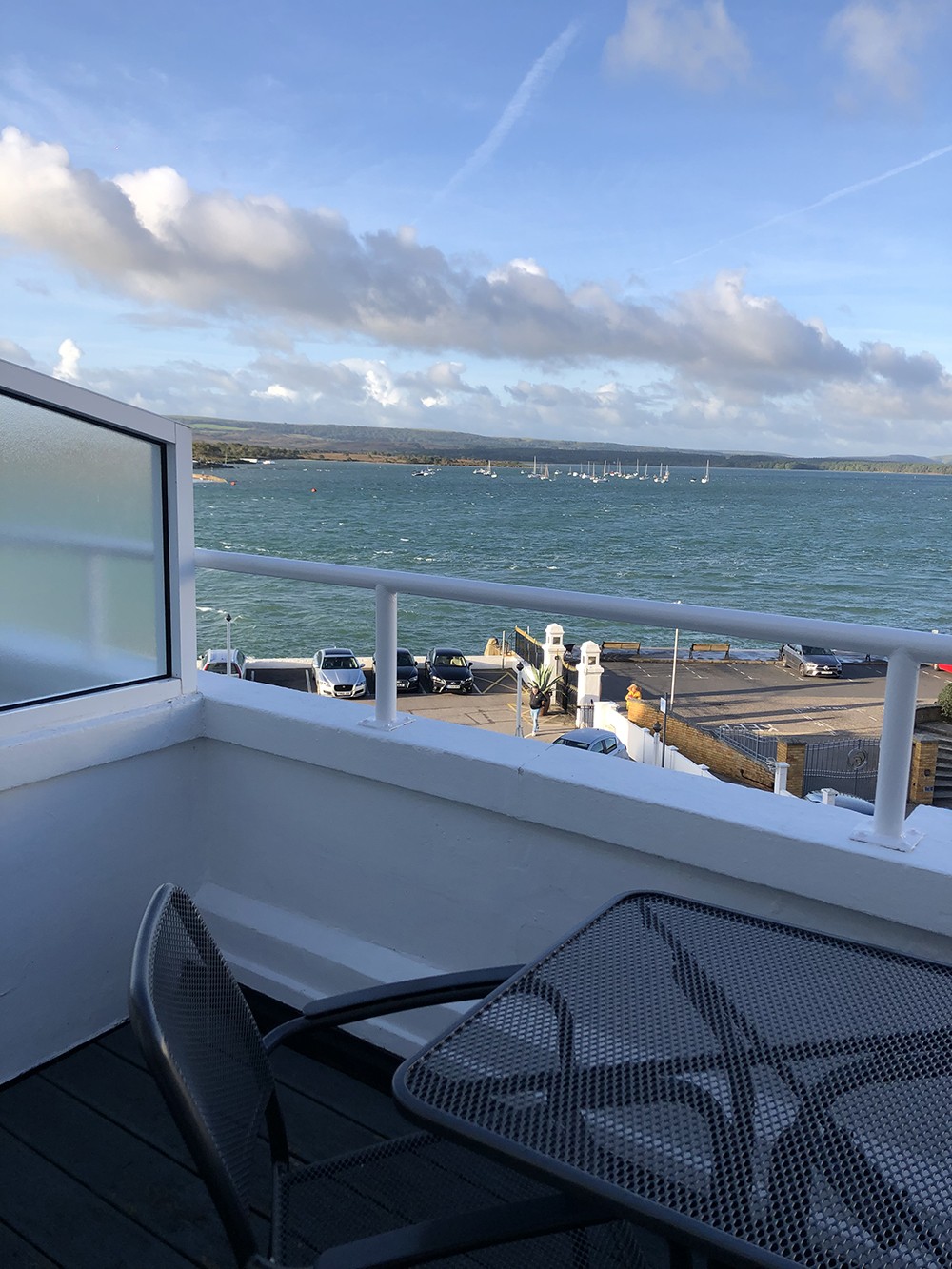 View from our Room at Haven Hotel Sandbanks‎