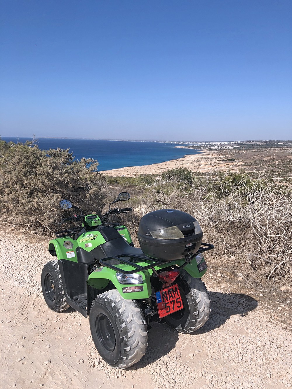 ATV at Cape Greco