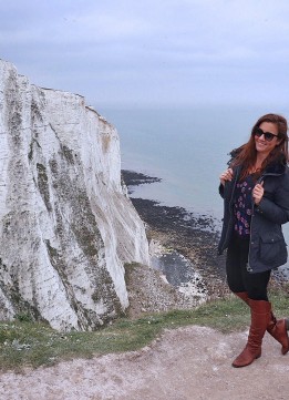 Barbour International Outlaw Hooded Jacket at the Cliffs of Dover