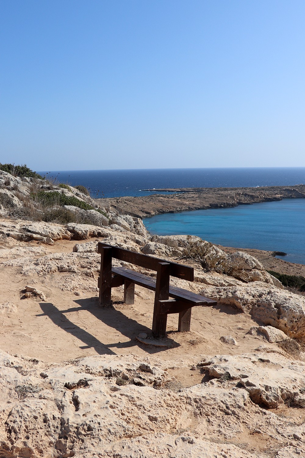Bench at Cape Greco