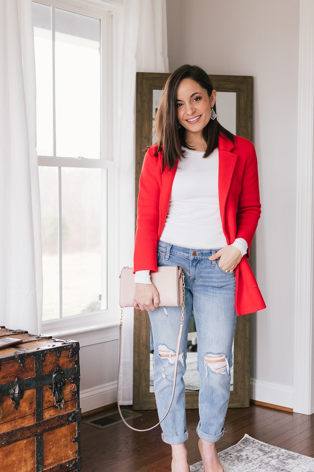 Brooke of Pumps & Push-Ups in Red Jacket