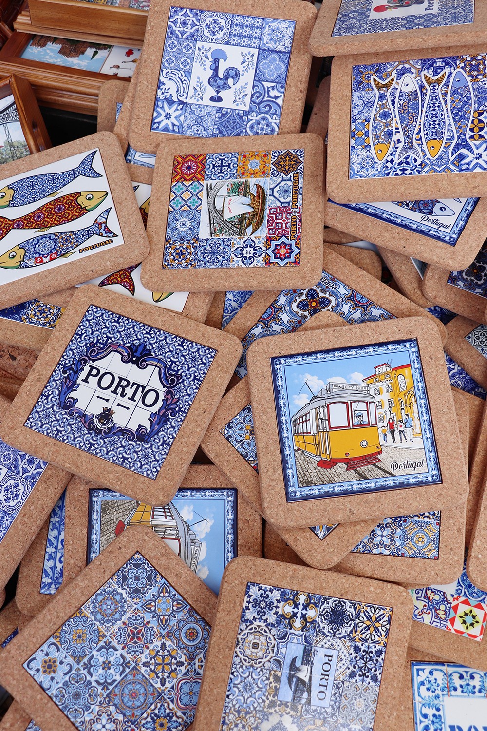 Cork Coasters from Porto Portugal
