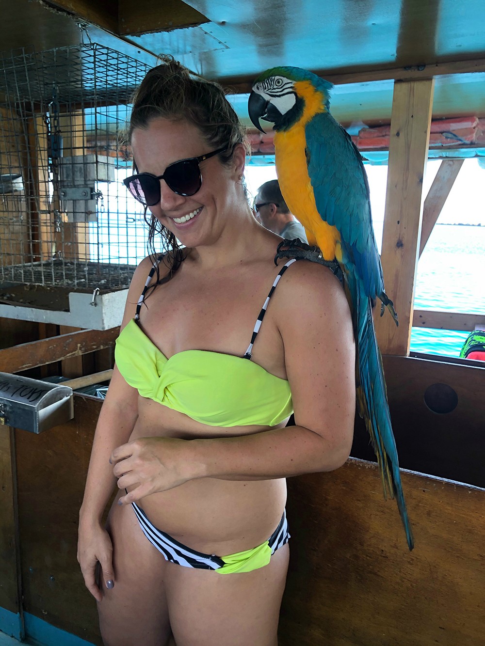 Cyprus Holiday Highlights - Parrot on Ayia Napa Cruise