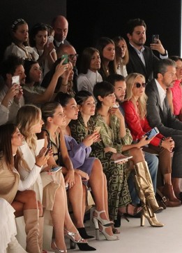 Front Row at Laura Biagiotti at Milan Fashion Week